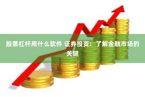 股票杠杆用什么软件 证券投资：了解金融市场的关键