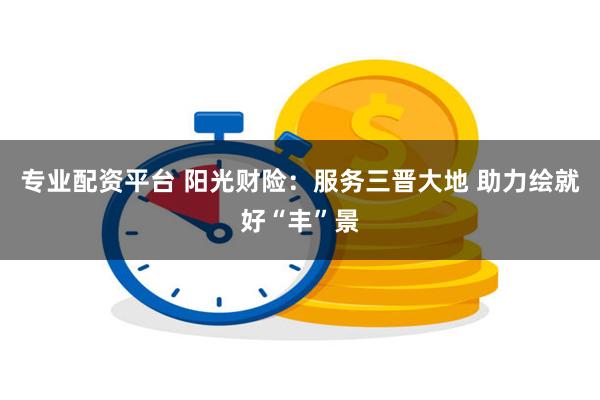 专业配资平台 阳光财险：服务三晋大地 助力绘就好“丰”景