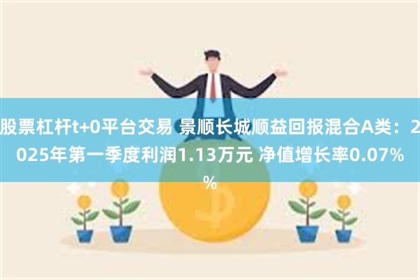 股票杠杆t+0平台交易 景顺长城顺益回报混合A类：2025年第一季度利润1.13万元 净值增长率0.07%