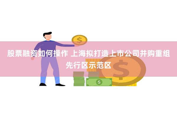 股票融资如何操作 上海拟打造上市公司并购重组先行区示范区