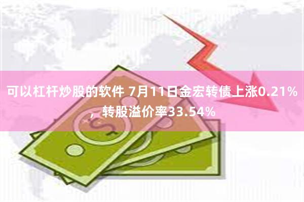 可以杠杆炒股的软件 7月11日金宏转债上涨0.21%，转股溢价率33.54%